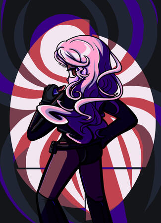 Announcement art for ARACHNE Agency. Textless version of full graphic. (2024)